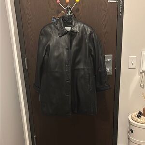 Vintage Black Leather Women's Jacket